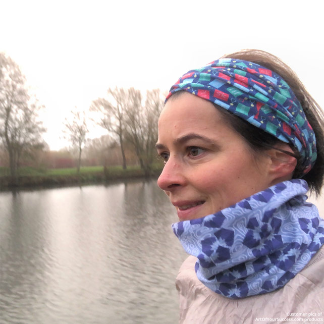 buff scarf. HeadLoop multifunctional scarf in various colours Shawl scarf