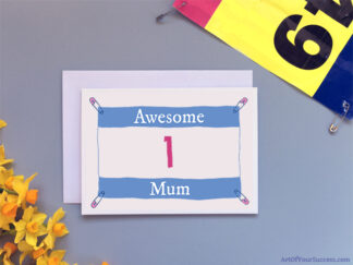 Awesome Mum Card for runner