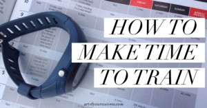 How to make time to train