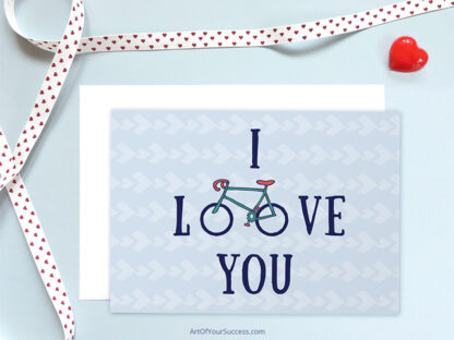 Love cycling card