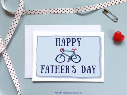 Happy Father's Day Bicycle Card