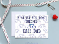 Happy Father's Day Bike Call Dad card