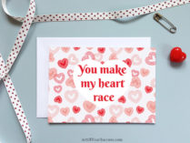 Run Valentine card