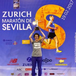 Seville marathon trophy 2017
