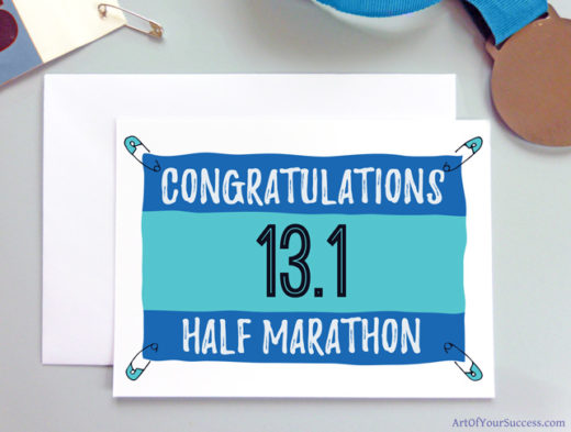 Half Marathon Congratulations card for runner