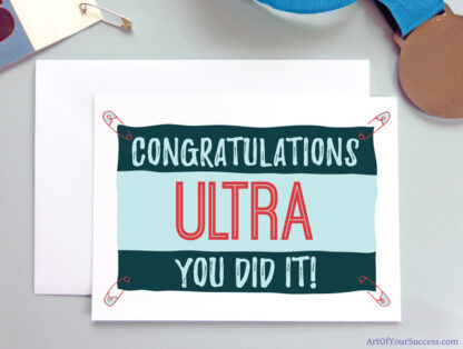Ultra Congratulations card for runner