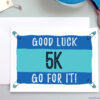 5k Good Luck card for runner