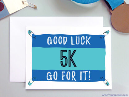5k Good Luck card for runner