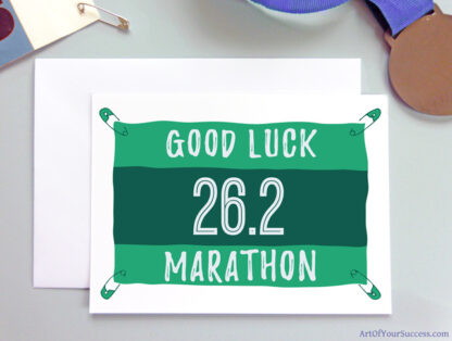 Good Luck Marathon card for runner