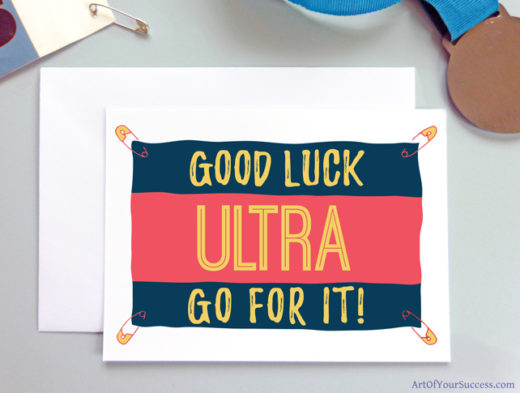 Ultra Good Luck card for runner