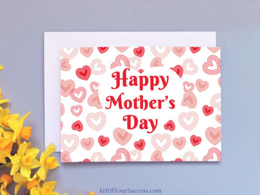 Mother's Day Hearts Card