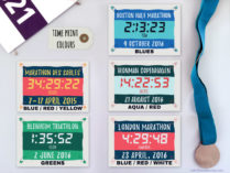 Personalised time prints for runners triathletes