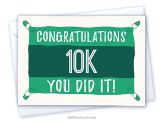 Congratulations 10k card