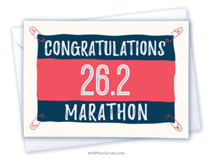 Congratulations Marathon Card