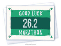 Good Luck Marathon card