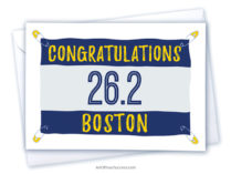 Congratulations Boston Marathon card
