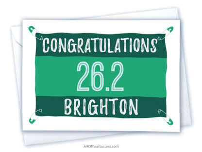 Congratulations Brighton Marathon card