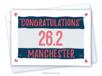 Congratulations Manchester Marathon card