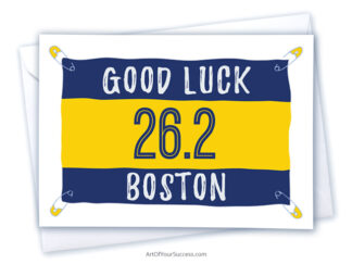 Good Luck Boston card