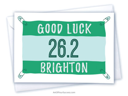 Good Luck Brighton Marathon card