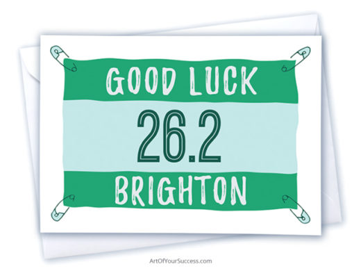 Good Luck Brighton Marathon card