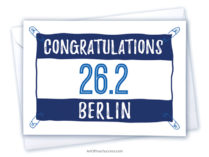 Congratulations Berlin marathon card