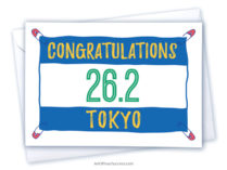 Congratulations Tokyo marathon card