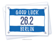 Good Luck Berlin marathon card