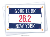 Good Luck New York marathon card