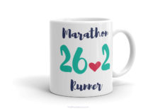 Marathon runner mug LHS, give someone after a marathon