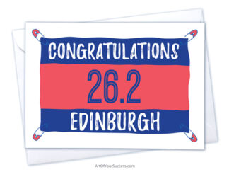 Congratulations Edinburgh Marathon card