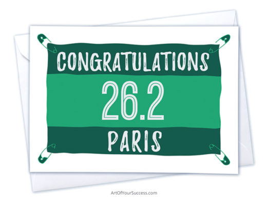 Congratulations Paris Marathon card
