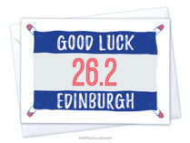 Good Luck Edinburgh Marathon card