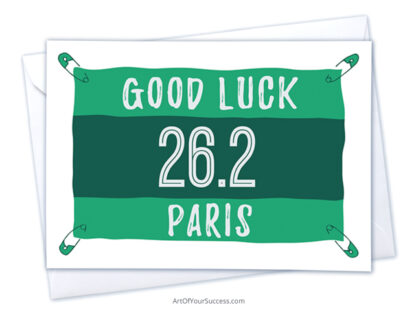 Good Luck Paris Marathon card