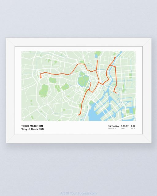 👍 Big kudos to everyone who's mapped out 26.2 miles of effort across Tokyo today 🇯🇵
🗾 Some maps are too good to live only in an app, so I've made this if you'd like to display yours.
✨ Celebrate & recover well