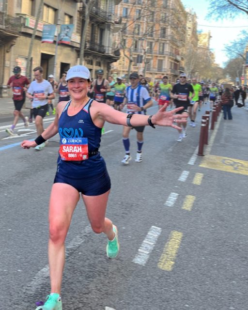 Barcelona - I had a 95% great marathon.
I wasn’t sure what pace to run at, as we haven’t done any races recently, but a fairly even pace just popped out and I felt good aerobically the whole way. It was great to run a bit faster than I have for a while, and enjoy it.

On the other 5%, I had a calf issue which caused me to have 2 weeks off training a month ago, but not a whisper since. Unfortunately it decided to come back during the race.  I nearly coaxed it round, but had to walk a bit in the final couple of km, even on the finish mat, but at least it didn't give up completely earlier.

For more about the course, my time & stats, see next post, displayed in my new print design, where you can have any gpx route with stats you choose.