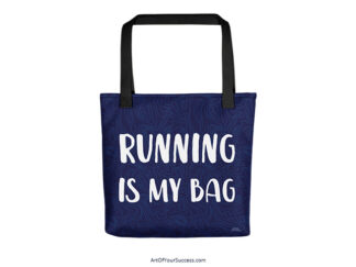 Running is my bag tote bag