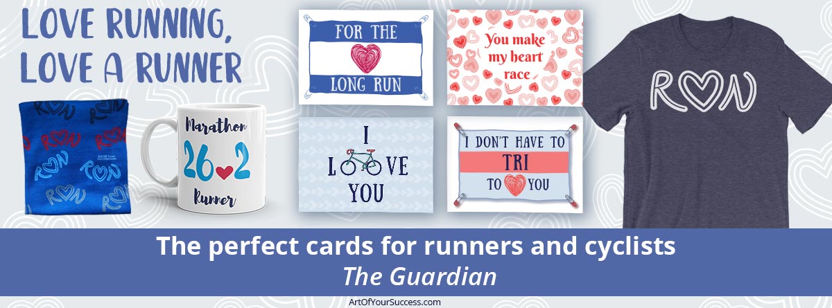 Valentine's cards and gifts for runners and cyclists