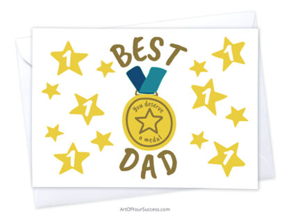 Best-Dad-medal-Fathers-day-card