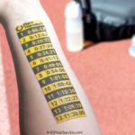 Pace-Band-Temporary-Tattoo-Transfer-on-arm-by-ArtOfYourSuccess.com-