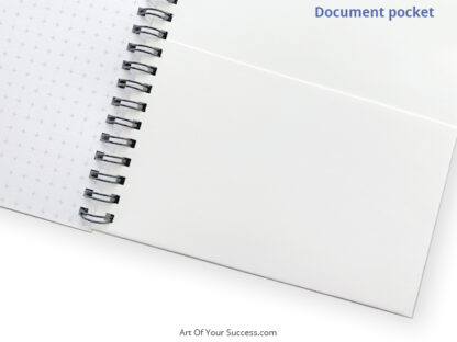 spiral notebook document pocket