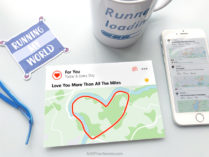 Heart 'strava-art' card