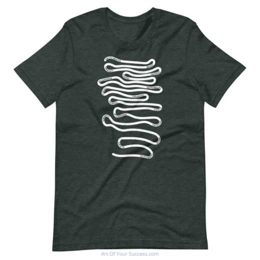 Switchback hairpins cyclist t shirt