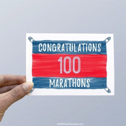 Congratulations 100 marathons