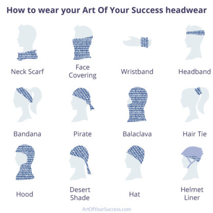 how to wear multifunctional headwear by ArtOfYourSuccess.com