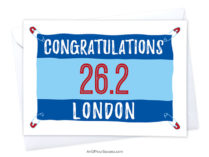 London Marathon Congratulations card