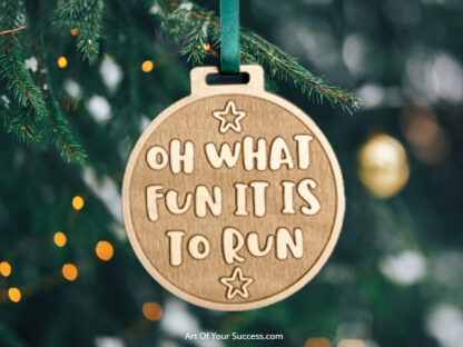 Oh What Fun It Is To Run Christmas decoration for runner