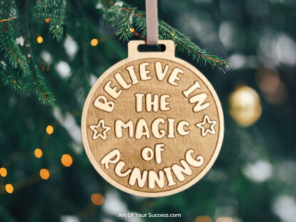 Believe in the magic of running Christmas decoration for runner