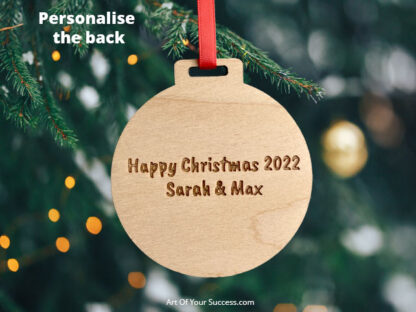 Personalise Christmas decoration for runner