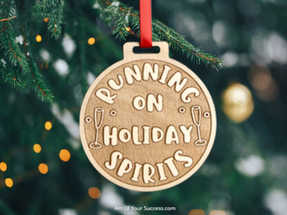 Running on holiday spirits Christmas decoration for runner